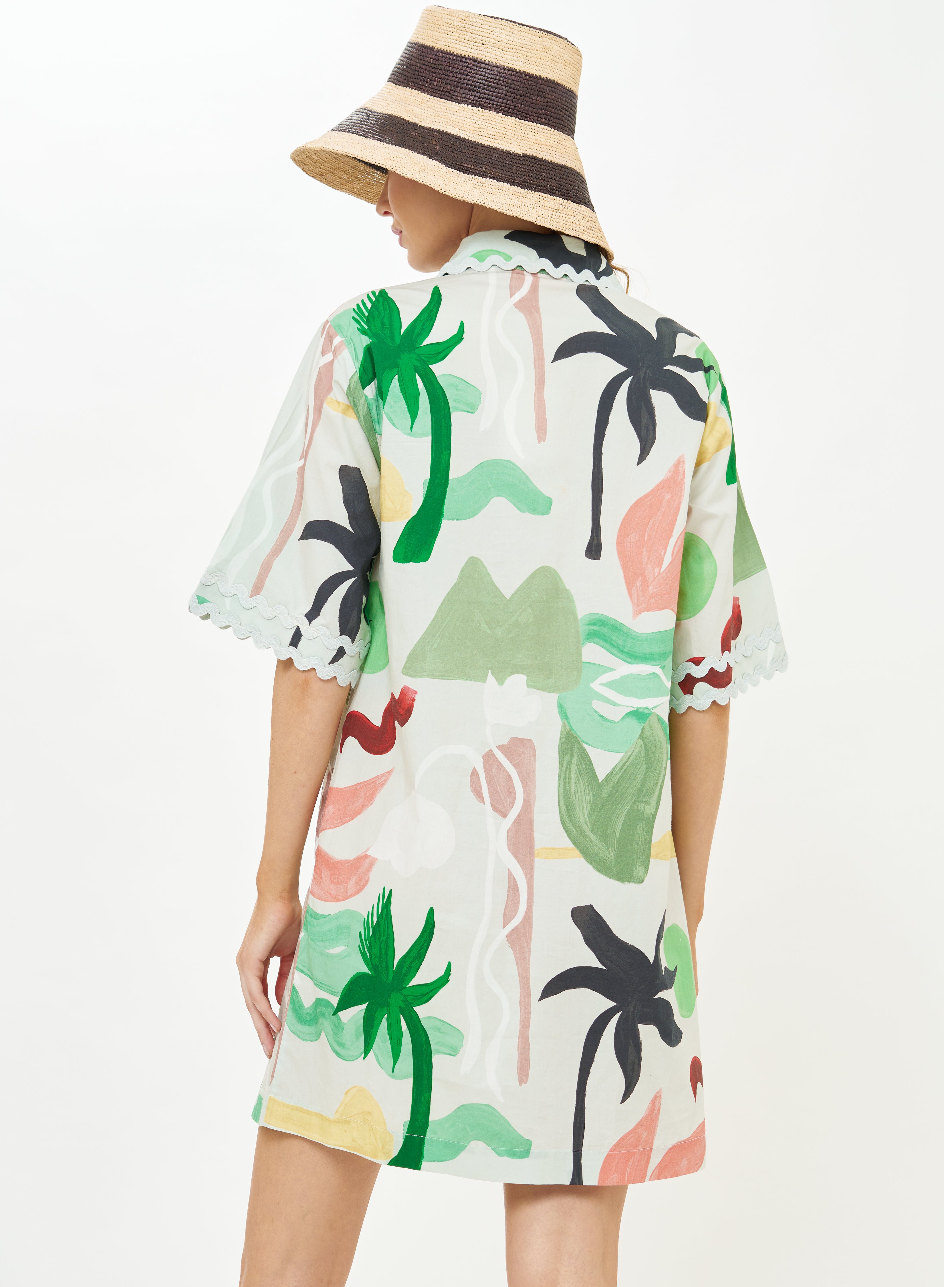 COLLARED SHIRT DRESS MINI