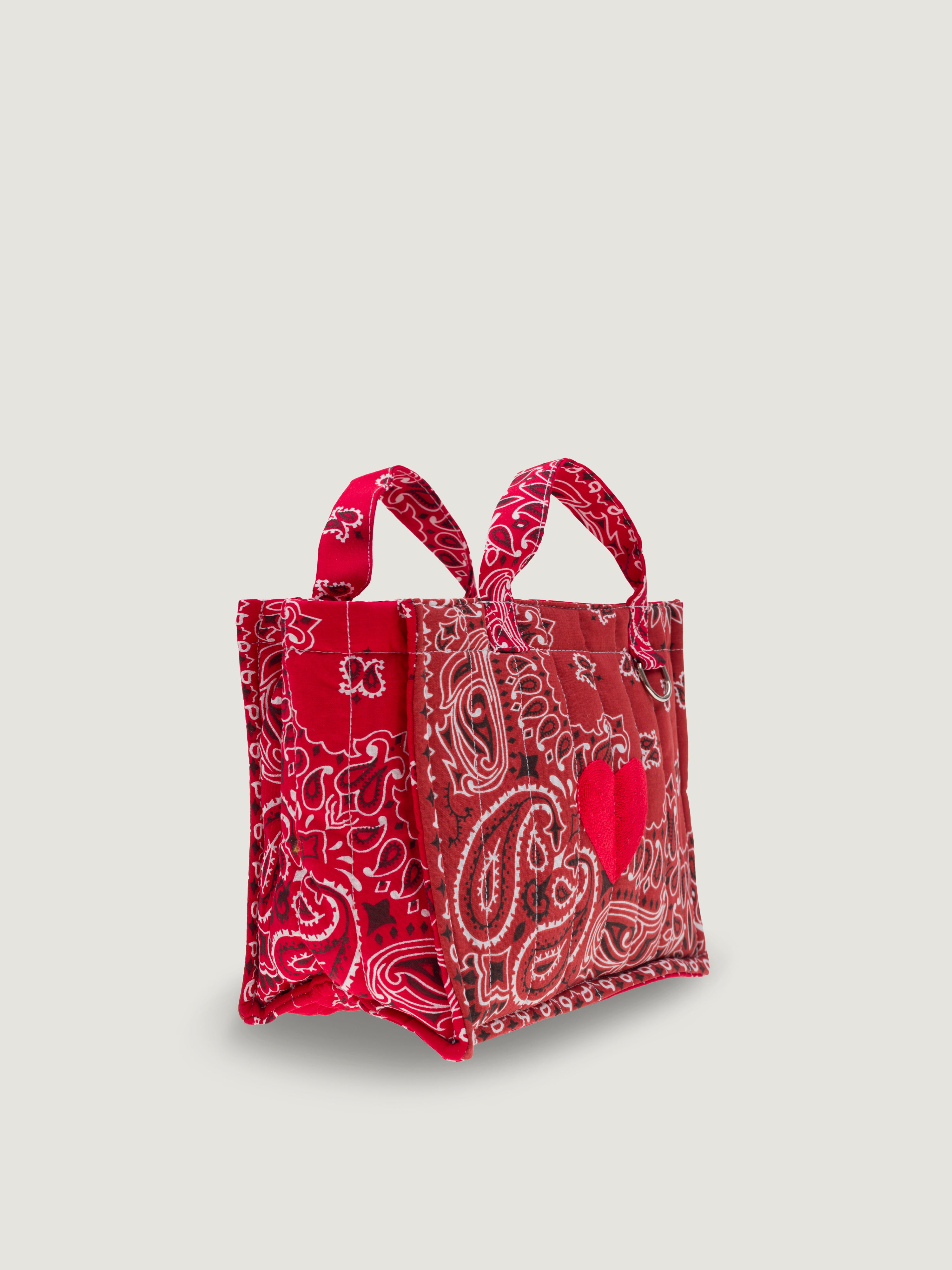 MINI CABAS TOTE- HEART
