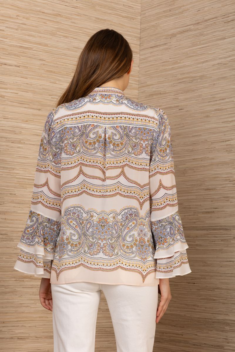 LONG SLEEVE BUTTON UP TOP