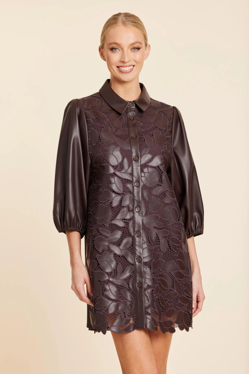 VEGAN LEATHER DRESS