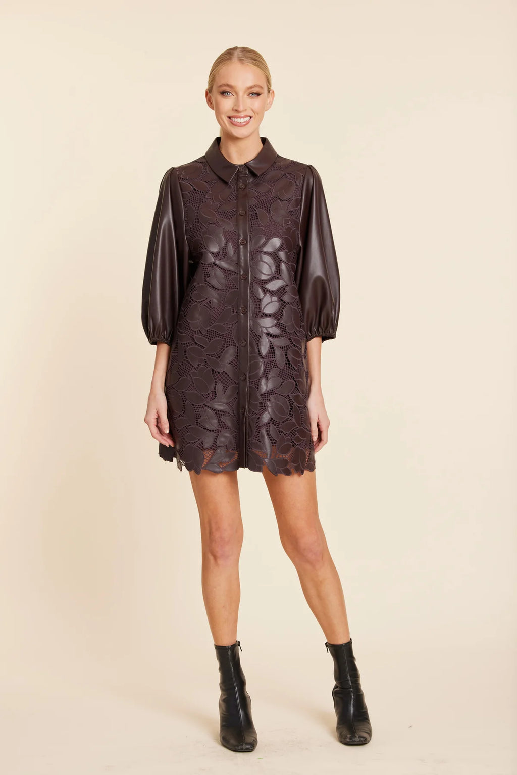 VEGAN LEATHER DRESS