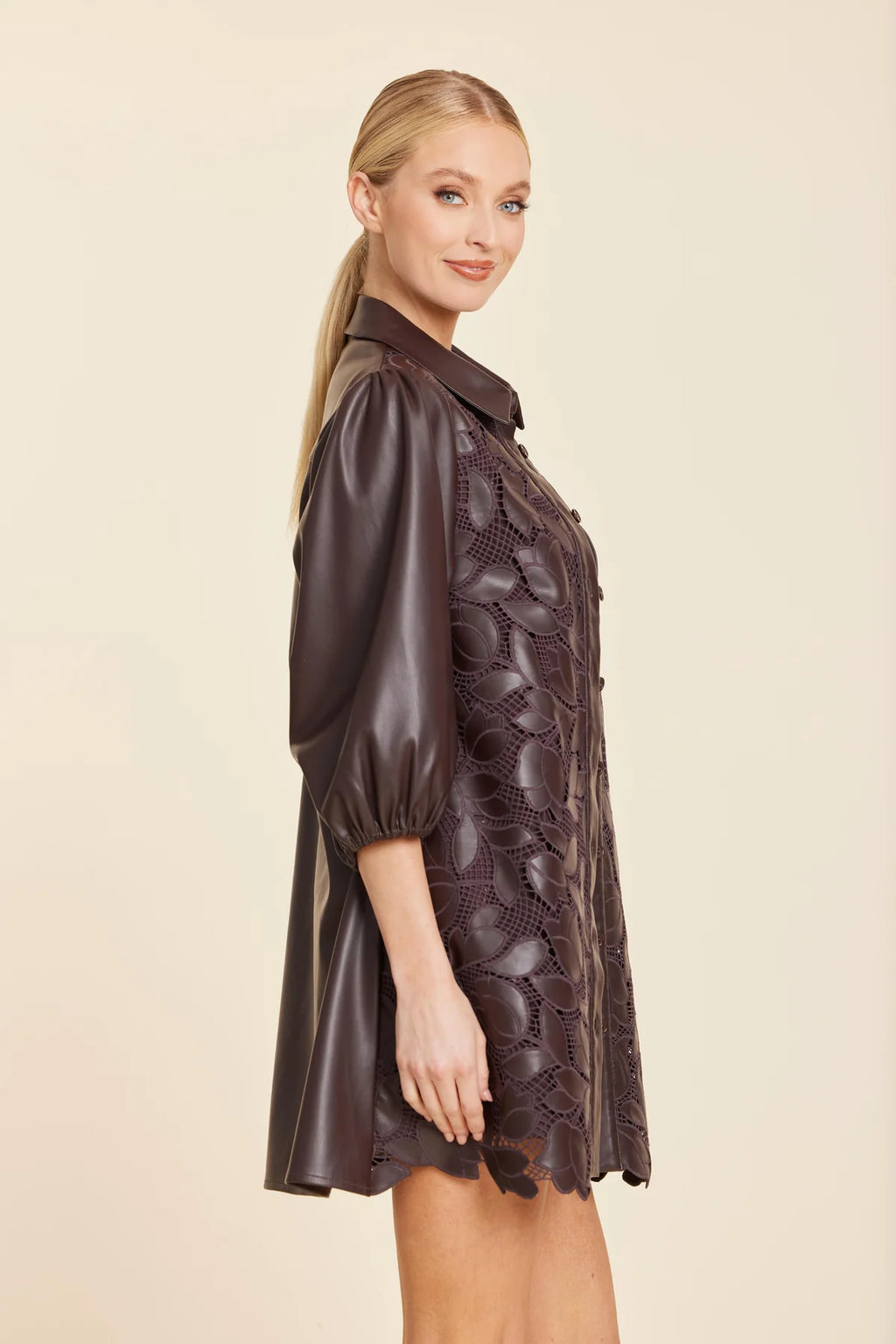 VEGAN LEATHER DRESS