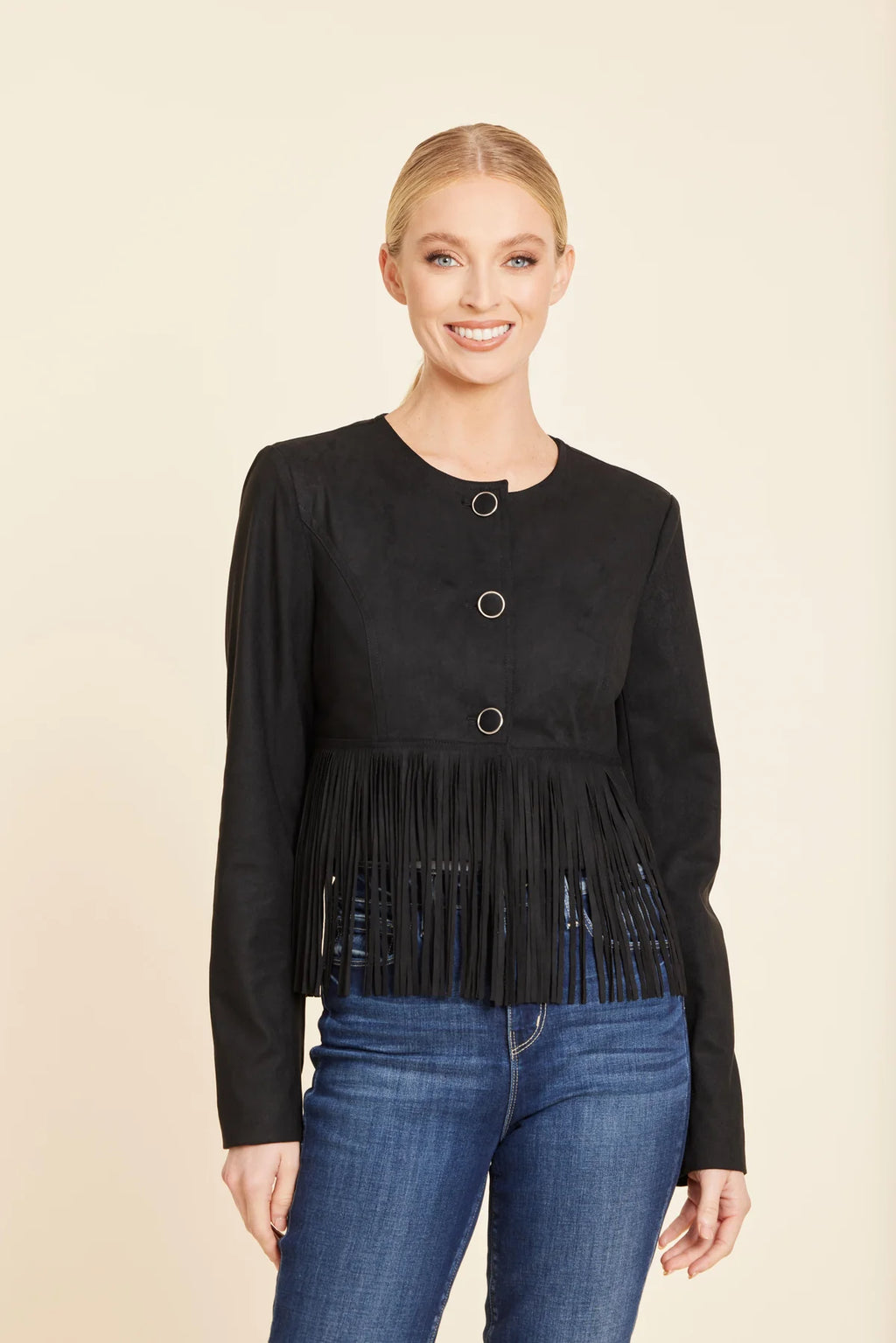 SUEDE FRINGE JACKET