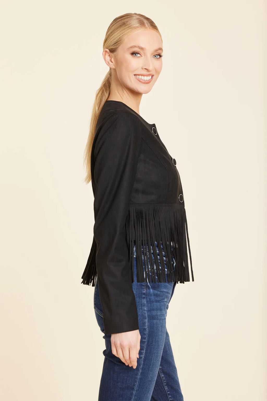 SUEDE FRINGE JACKET