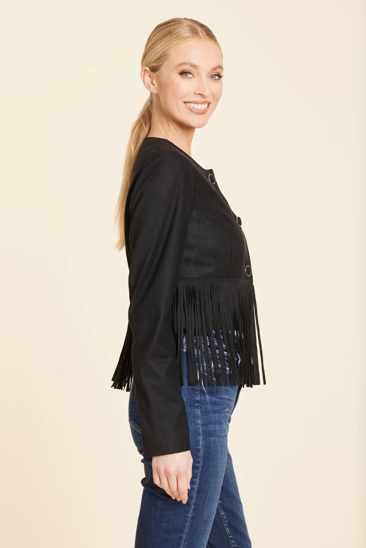 SUEDE FRINGE JACKET