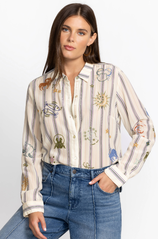 ARIANA BUTTON BACK SHIRT