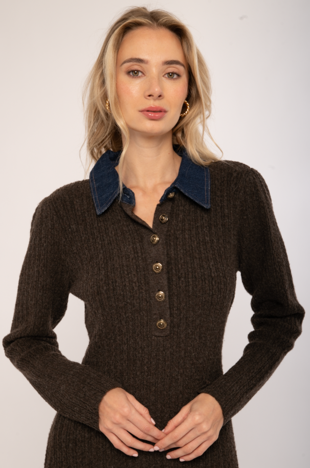 FAYE KNIT MINI DRESS