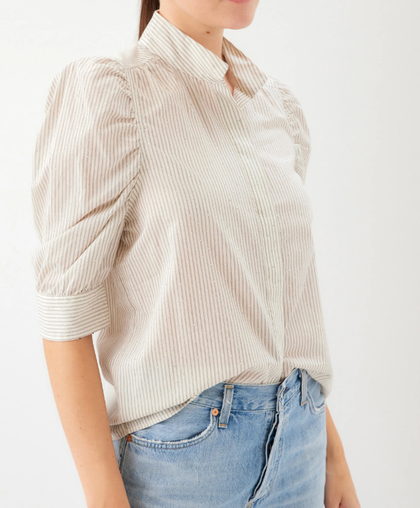 MARGOT EMBELLISHED STRIPE SHIRT