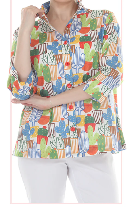 WOMENS BUTTON DOWN BLOUSE