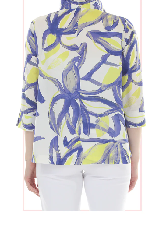 3/4 SLEEVE BUTTON DOWN BLOUSE