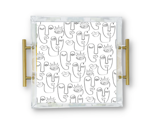 LARGE HANDLED ACRYLIC TRAY