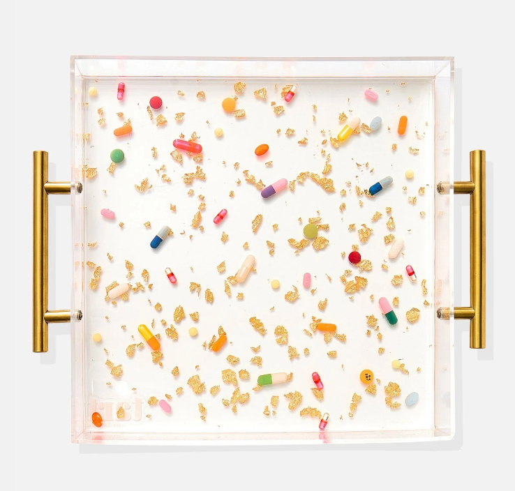 LARGE HANDLED ACRYLIC TRAY
