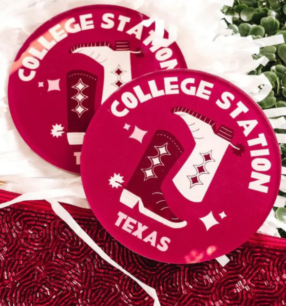 KICKOFF COASTER | COLLEGE STATION (SET OF 4)