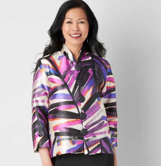 JACKET W/ BLACK BUTTONS