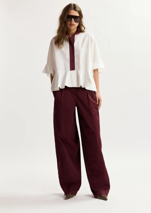 KAYLEE PEPLUM SHIRT