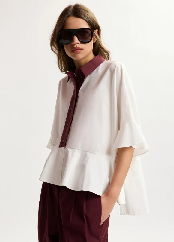 KAYLEE PEPLUM SHIRT