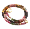 MULTI TOURMALINE BEADED NECKLACE