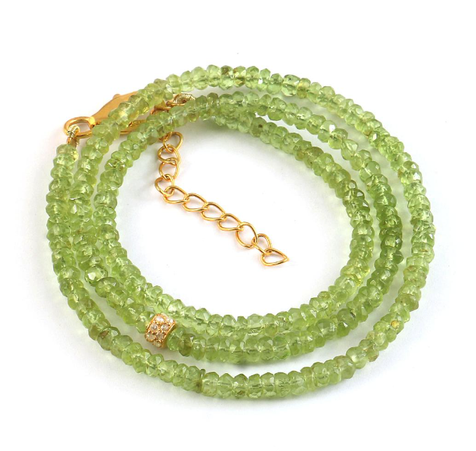 PERIDOT BEADED NECKLACE