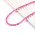 PINK TOPAZ BEADED NECKLACE
