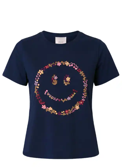 SMILEY SHRUNKEN TEE