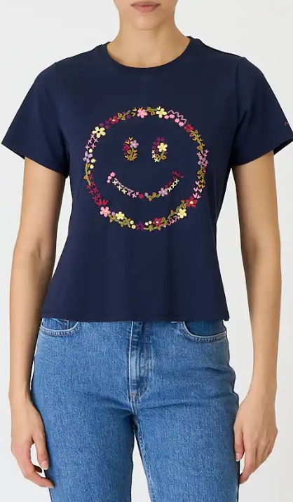SMILEY SHRUNKEN TEE