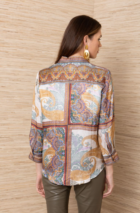 LONG SLEEVE BUTTON UP BLOUSE