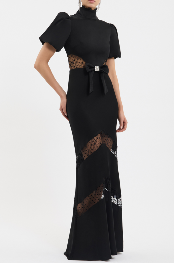 NOIRE SHORT SLEEVE GOWN