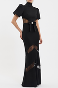 NOIRE SHORT SLEEVE GOWN