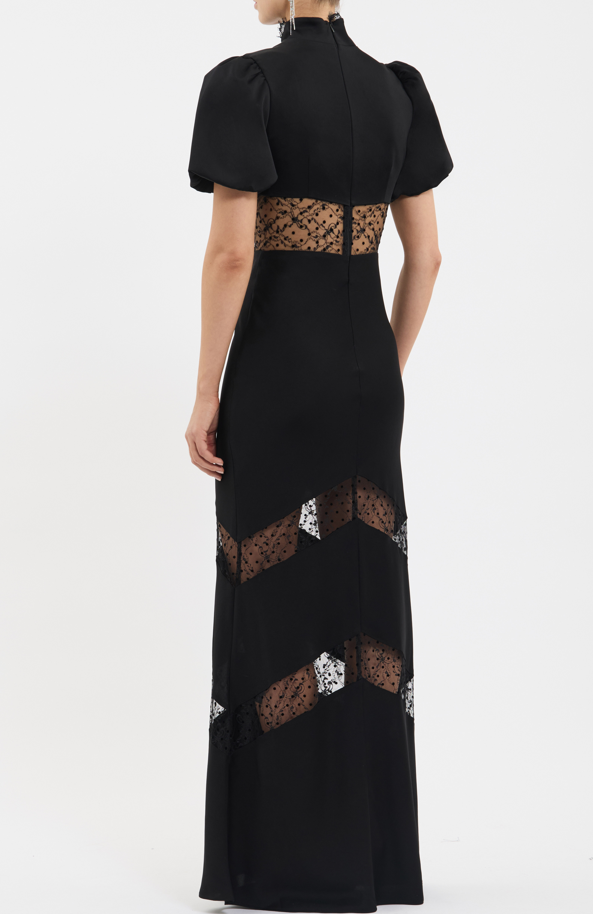 NOIRE SHORT SLEEVE GOWN