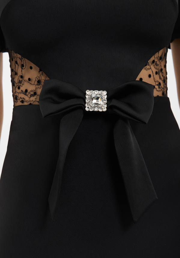 NOIRE SHORT SLEEVE GOWN