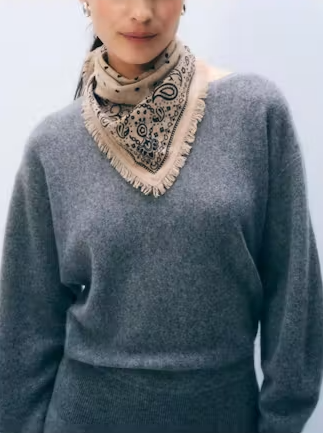 CASHMERE PRINTED BANDANA