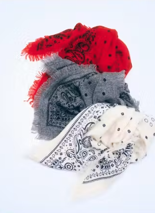 CASHMERE PRINTED BANDANA