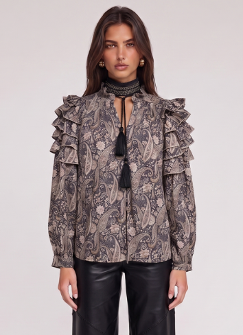 VARA PAISLEY TOP
