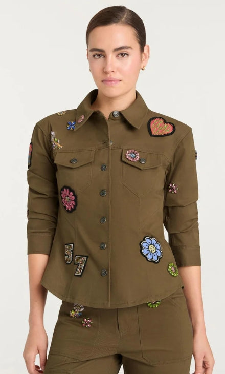 RETRO LOVE PATCHES SCRUNCHED CANYON JACKET
