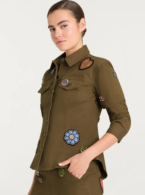 RETRO LOVE PATCHES SCRUNCHED CANYON JACKET