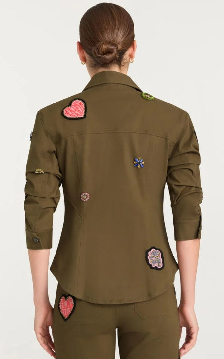 RETRO LOVE PATCHES SCRUNCHED CANYON JACKET