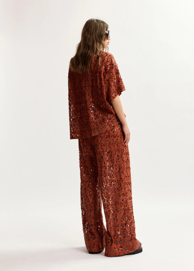 JOKS LACE SEQUIN SHIRT