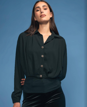 CRYSTAL CROP BLOUSE