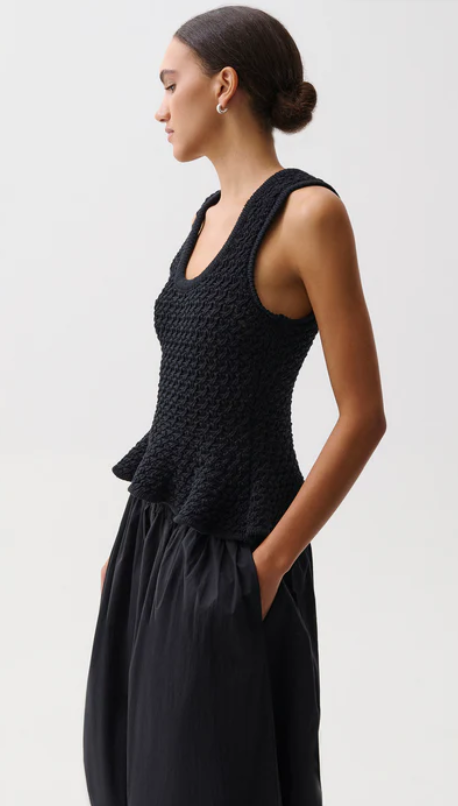 ANNA PEPLUM SWEATER