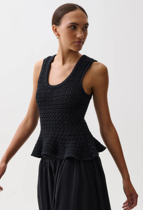 ANNA PEPLUM SWEATER