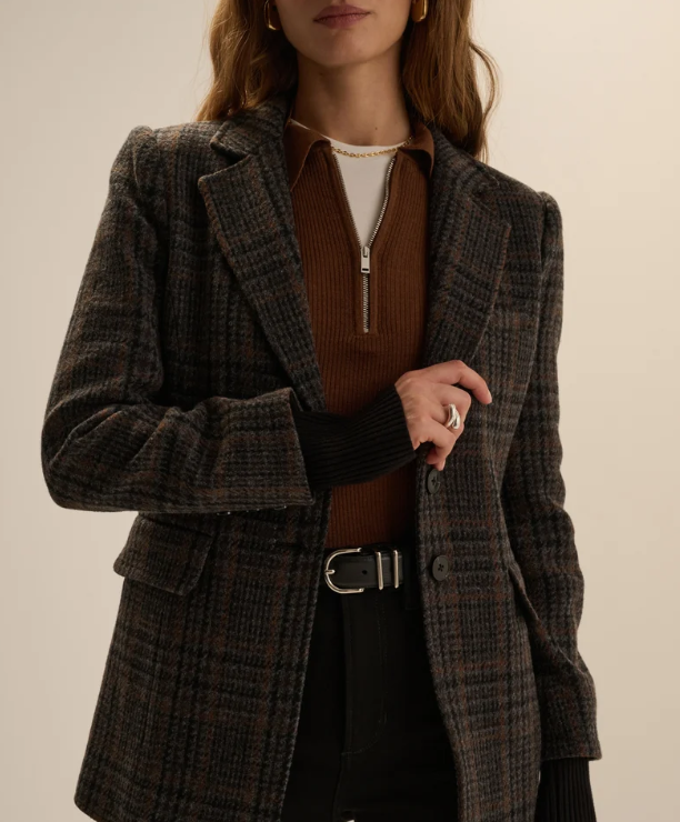 THE PLAID CITY BLAZER