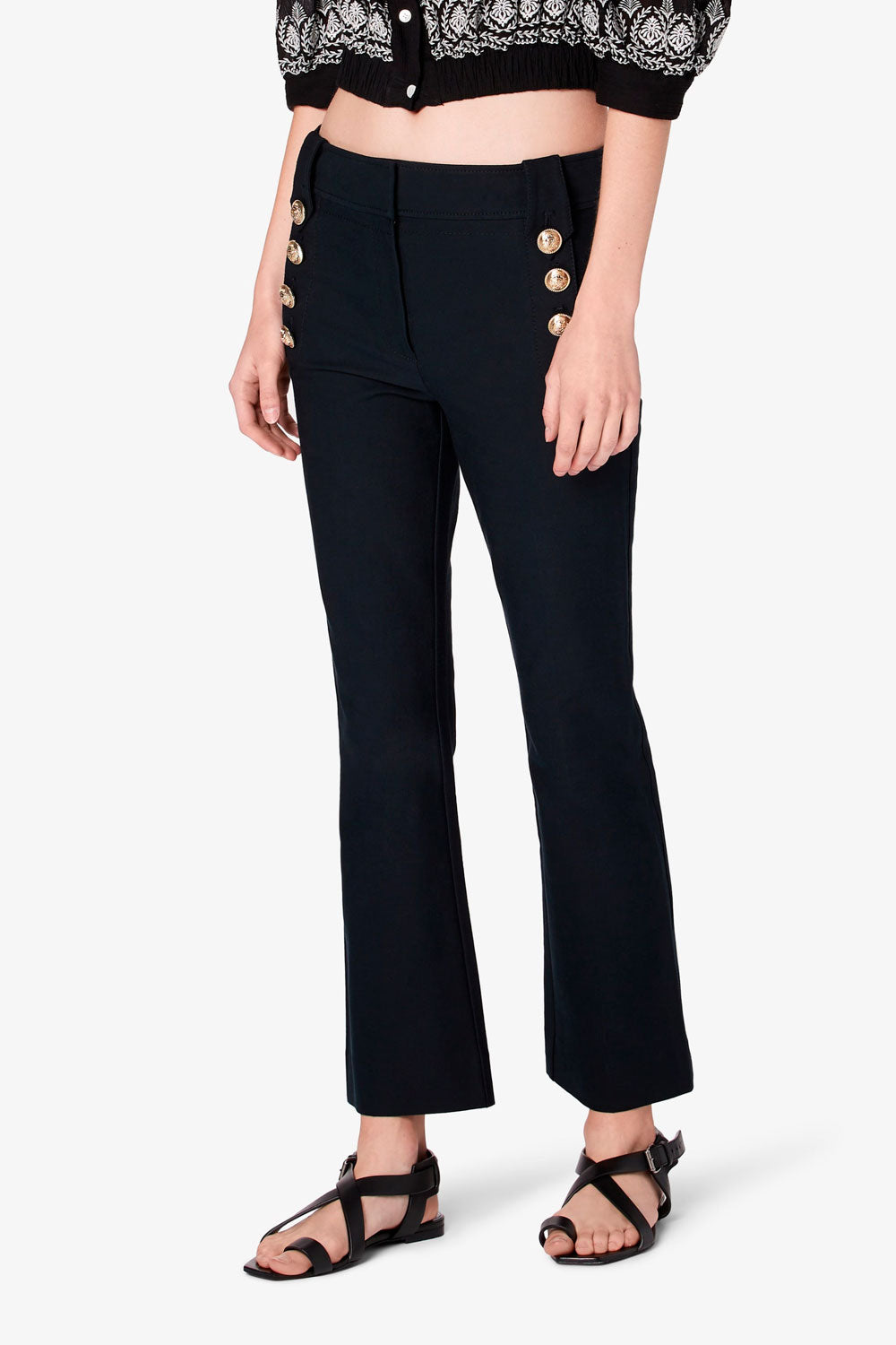 ROBERTSON CROPPED FLARE TROUSER