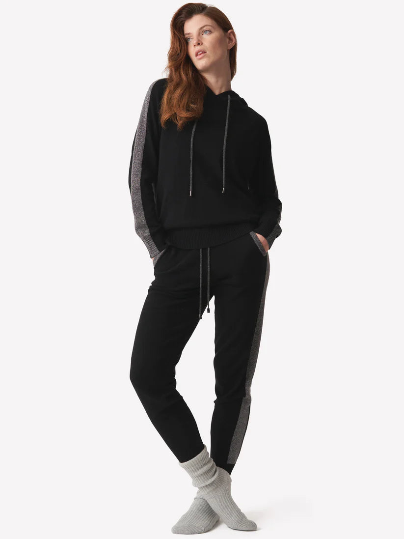 STRIPE LUREX HOODIE