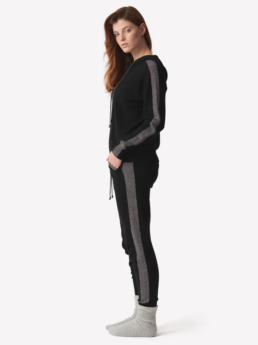 STRIPE LUREX HOODIE