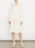 L/S Stand Collar Blouse