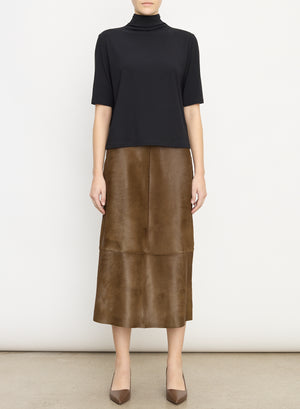 RELAXED ELBOW SLV MOCK NECK