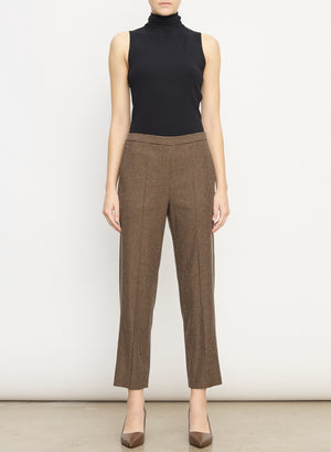 HOUNDSTOOTH MID RISE PULL ON PANT