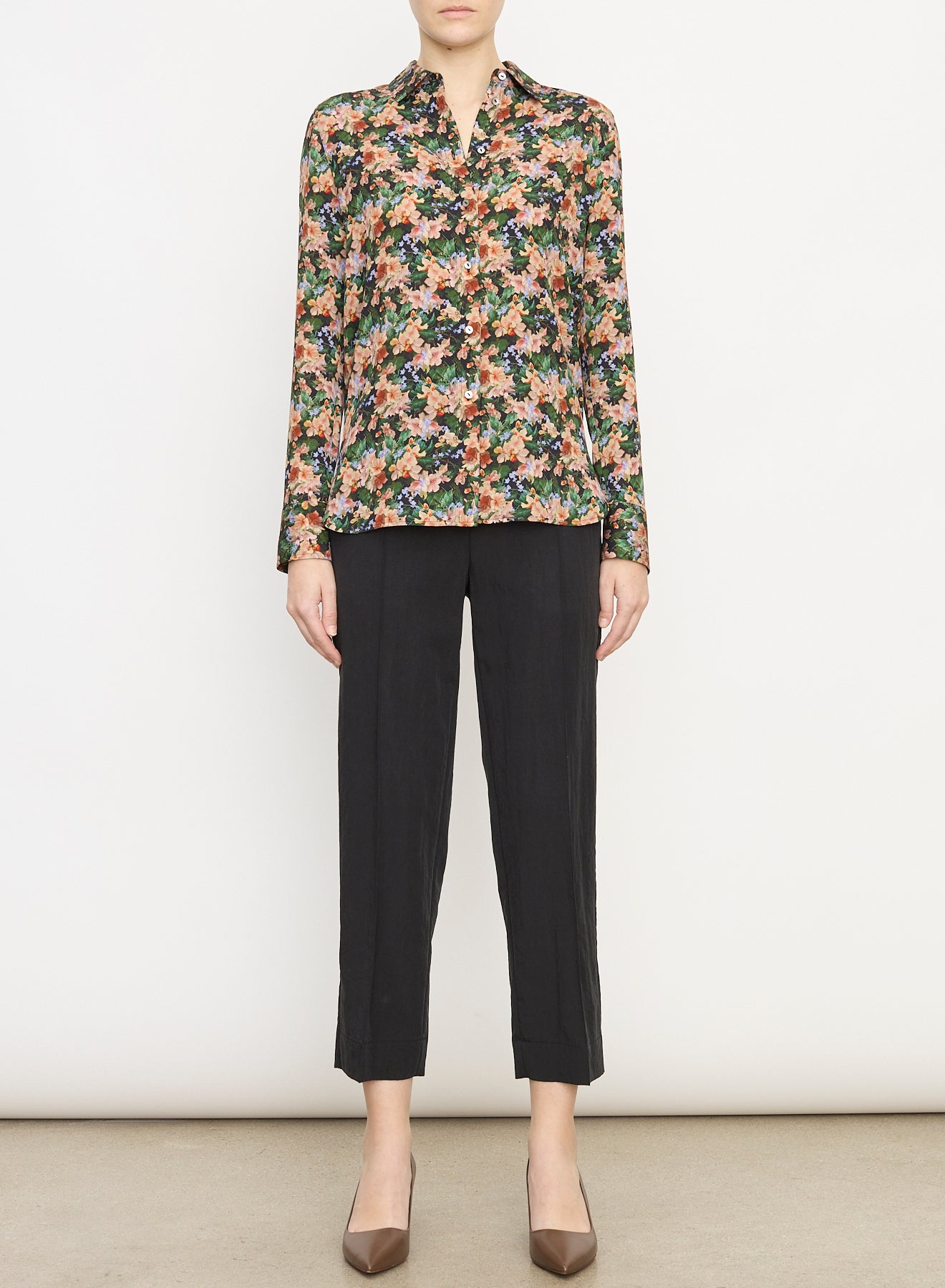 WILD PRIMROSE SLIM FITTED BLOUSE
