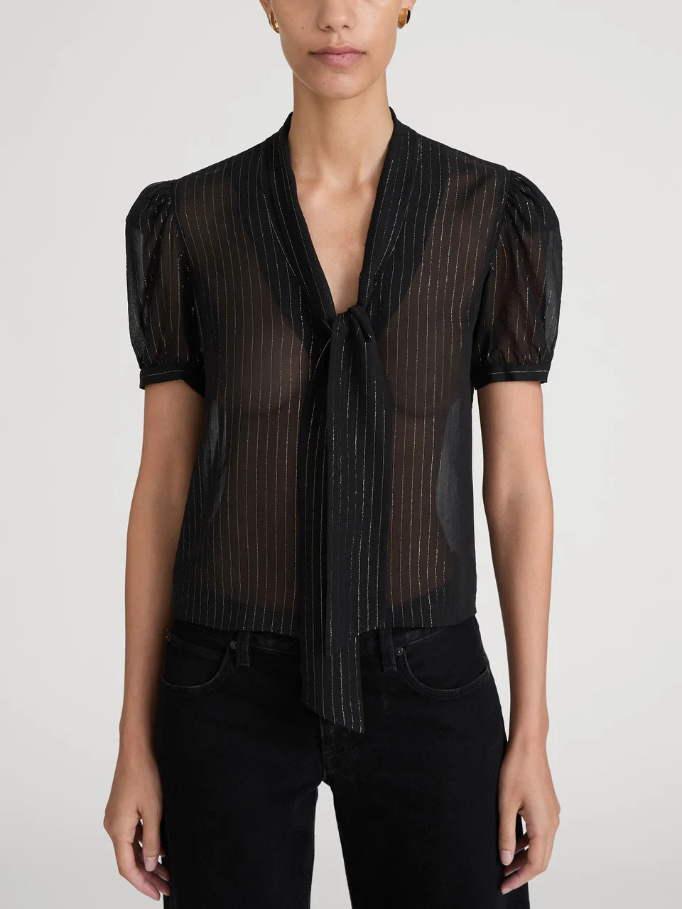 THE LUREX SONNET BLOUSE