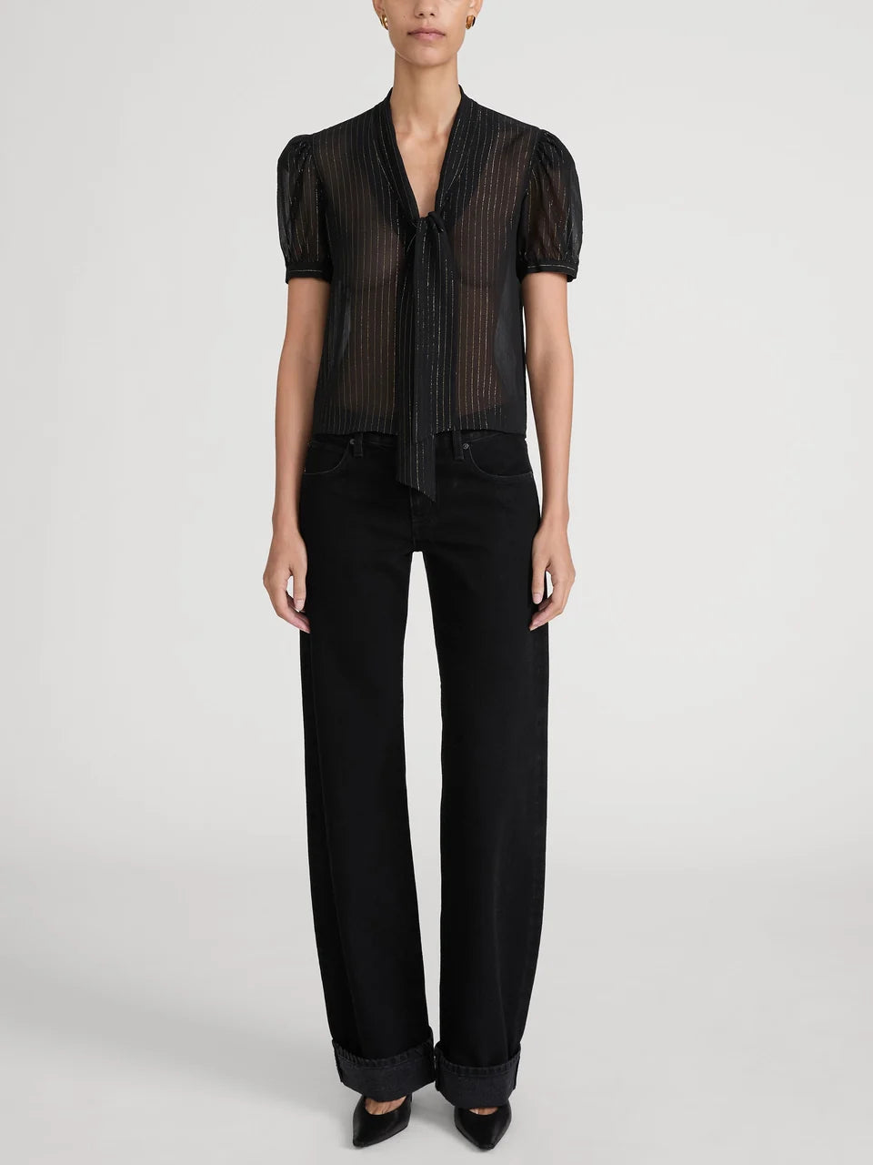 THE LUREX SONNET BLOUSE
